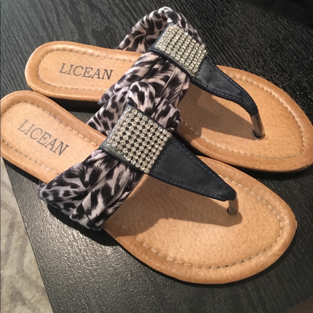 Soft Steel Blue Sandals